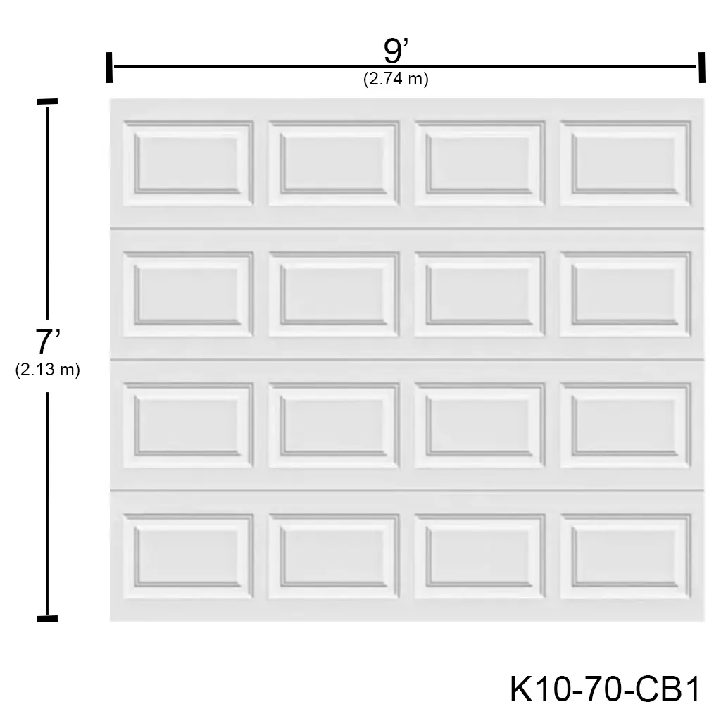 [K10-70-CB1] Puerta Ascendente Insulada 9' X 7' CC Bca. MD-PA