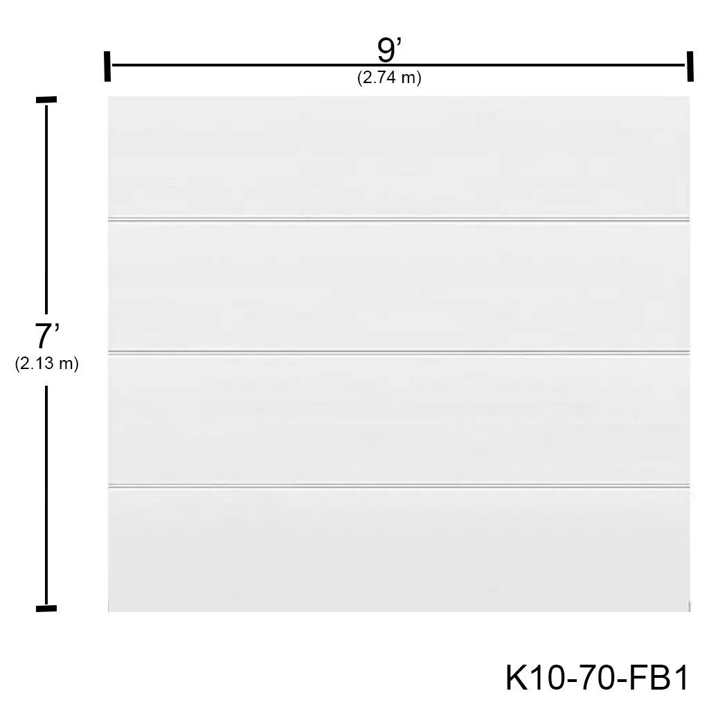 Puerta Ascendente Insulada 9' X 7' Flush Bca. MD-RP