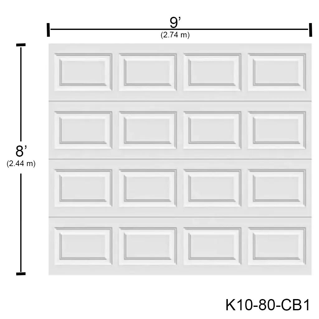 Puerta Ascendente Insulada 9' X 8' CC Bca. MD-PA