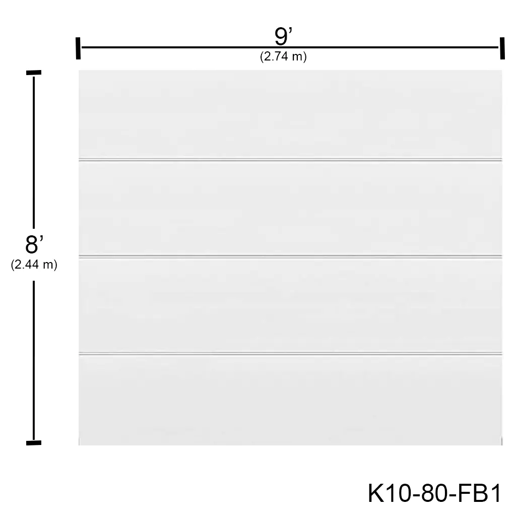 [K10-80-FB1] Puerta Ascendente Insulada 9' X 8' Flush Bca. MD-PA