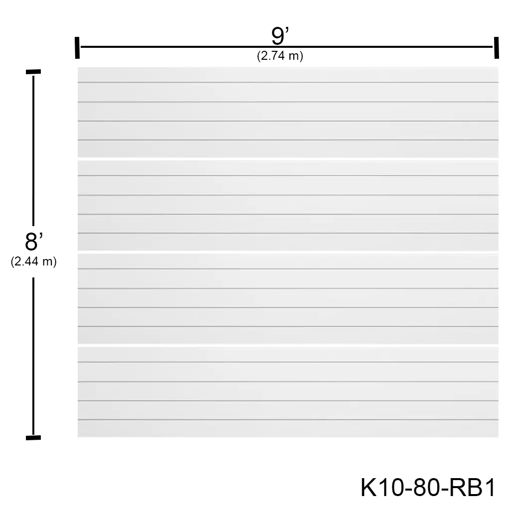 [K10-80-RB1] Puerta Ascendente Insulada 9' X 8' Rayas Bca. MD-PA