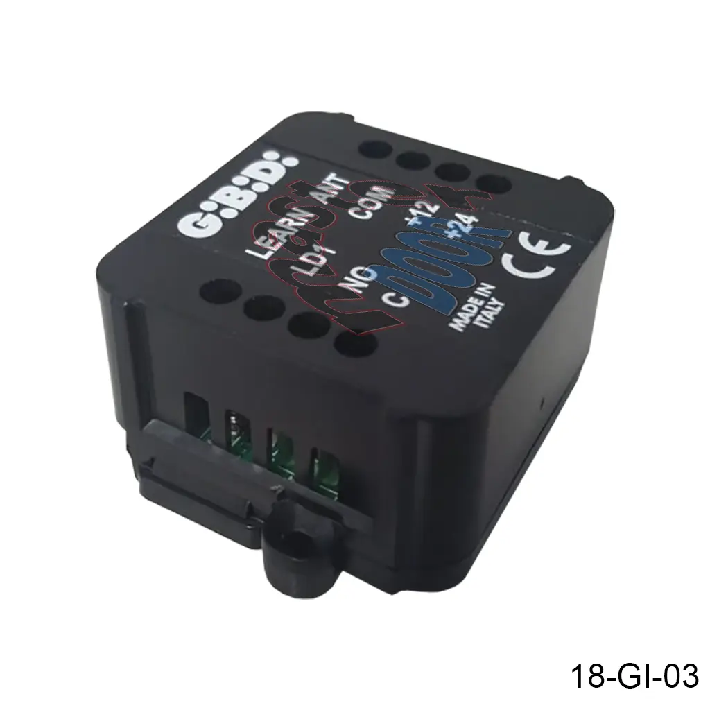 [18-GI-03] Receptor Externo DRS4331 Universal F433, 1CH, 200-codigos, 12/24V, acepta control Mako, MD, Echo, PR2. Gibi