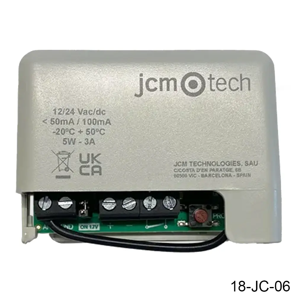 [18-JC-06] Receptor Enchufable BaseMini (STICK500), F-433, 12/24V, para 500 control, 2C, para tarjeta M42