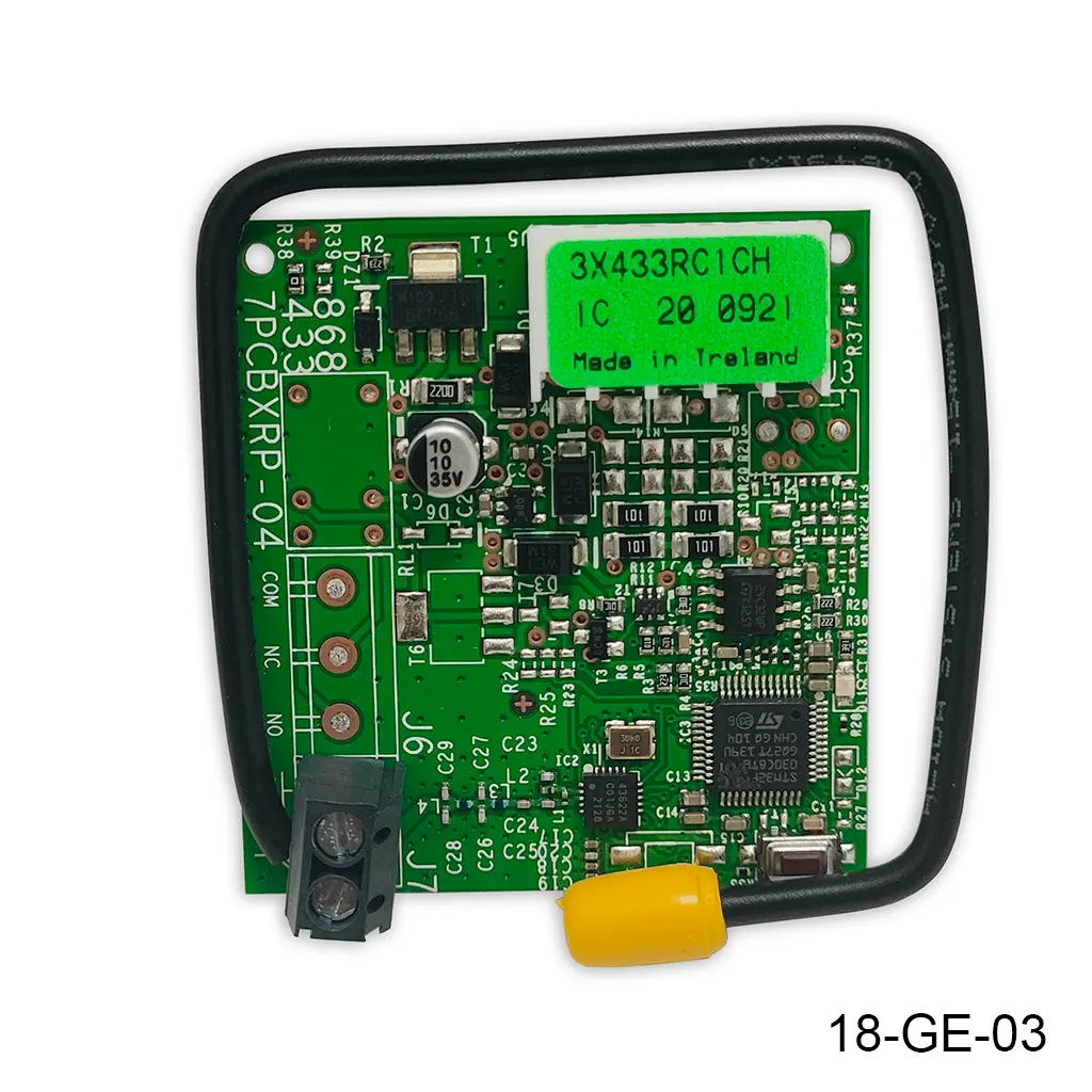 Receptor RC-433, para tarjeta JA-388 / JA-383 (Bat-300 / Roller / Blizzard)