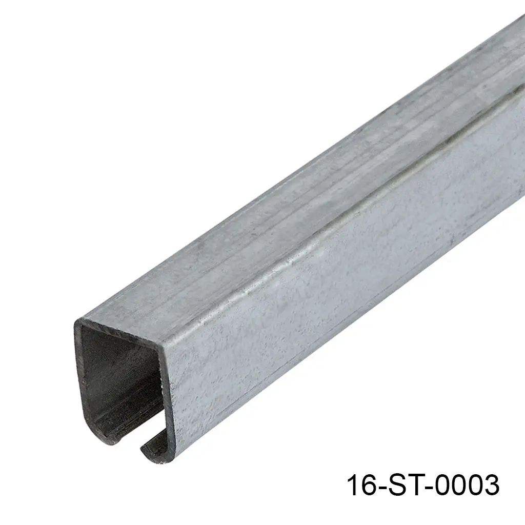Riel Superior Mediano para carretilla M, 3mts, 2.5mm exp. (42mm ancho x 54mm alto).