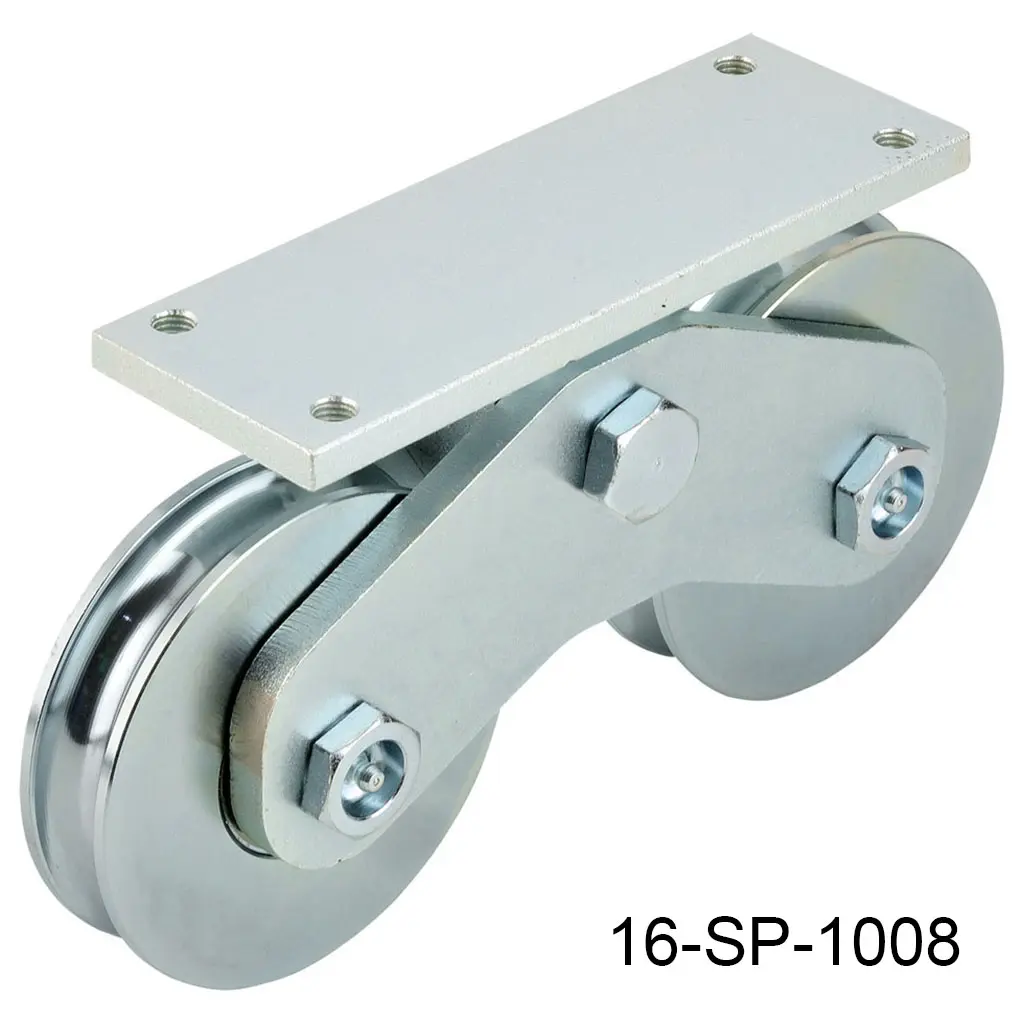 [16-SP-1008] Rueda con base doble para 1700kg "U" 160mm Europea
