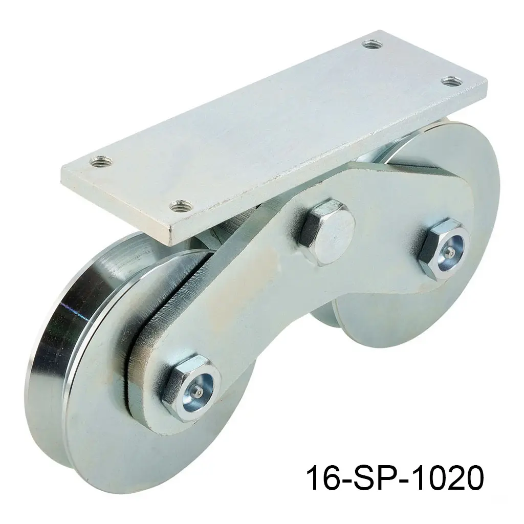 Rueda con base doble para 1700kg "V" 160mm Europea