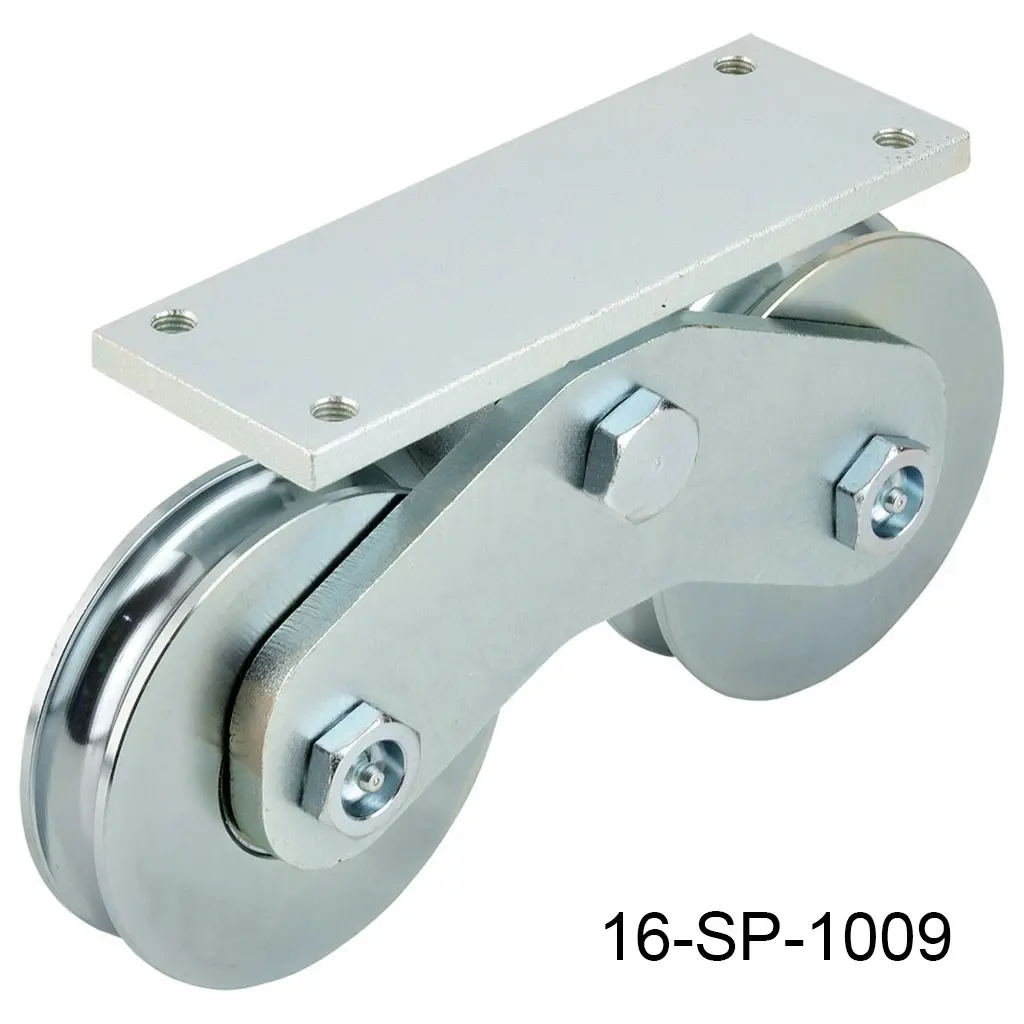 [16-SP-1009] Rueda con base doble para 1900kg "U" 200mm Europea