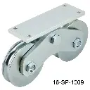 Rueda con base doble para 1900kg "U" 200mm Europea