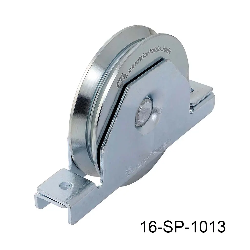 [16-SP-1013] Rueda con base para 180kg  "V"   90mm Europea