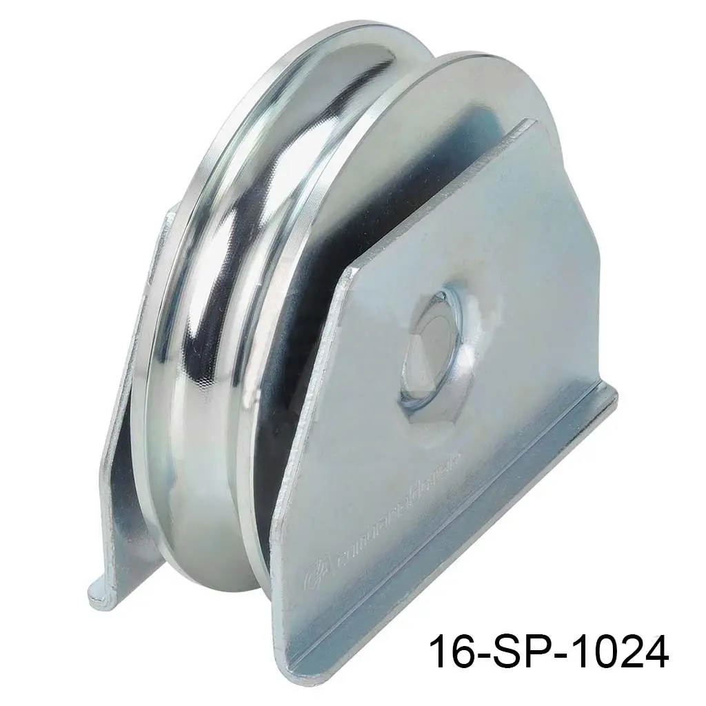 [16-SP-1024] Rueda con base tipo ceja para 200kg  "U"  100mm Europea