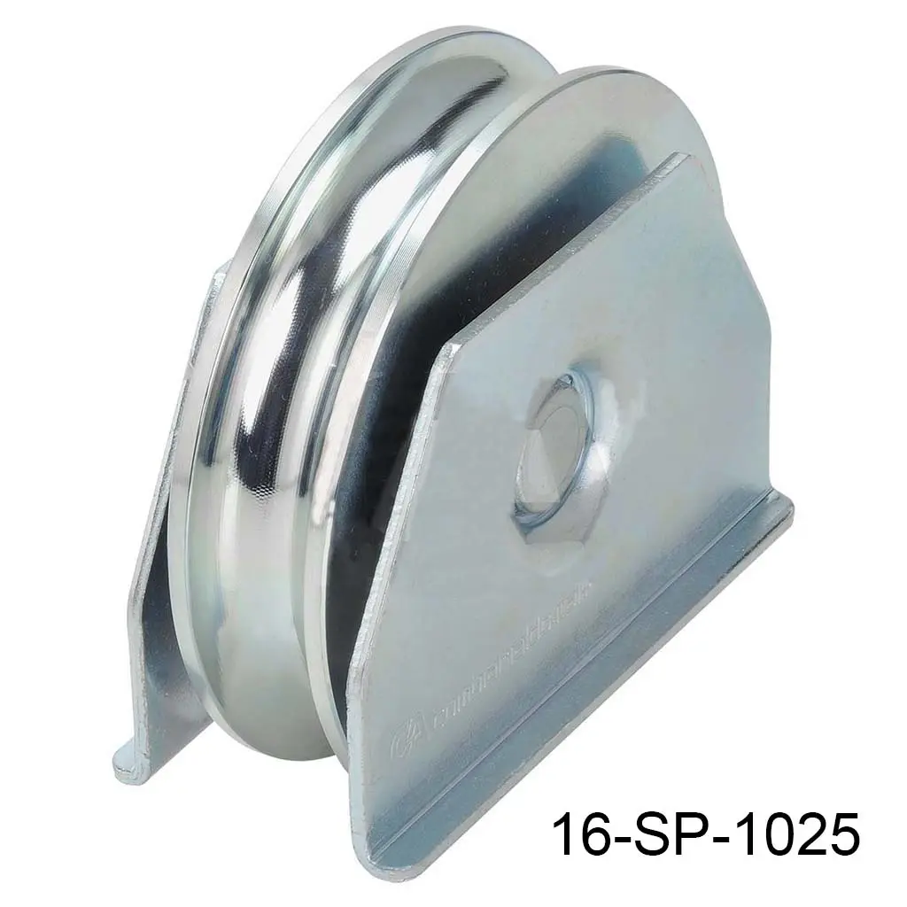 [16-SP-1025] Rueda con base tipo ceja para 300kg  "U"  120mm Europea