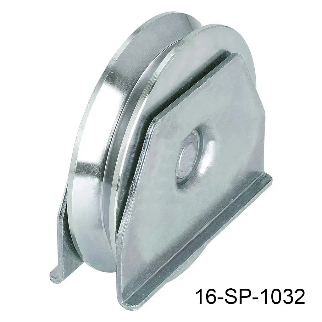 [16-SP-1032] Rueda con base tipo ceja para 400kg  "V"  140mm Europea