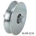 Rueda sin base de 200kg  "V"  100mm Europea