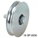 Rueda sin base de 500kg "U" 160mm Europea