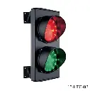 Semaforo 2 Luces Rojo-Verde LED 24VDC