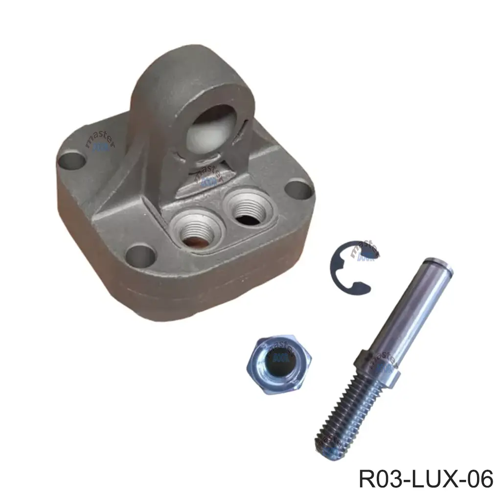 [R03-LUX-06] Soporte con su Perno, Trasero y Delantero para Pistones LUX2B