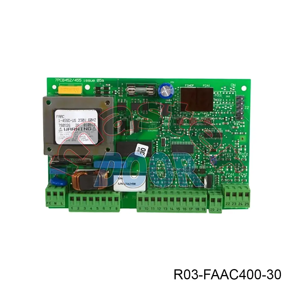 [R03-FAAC400-30] Tarjeta Electronica 455D para Faac-400, 220V.