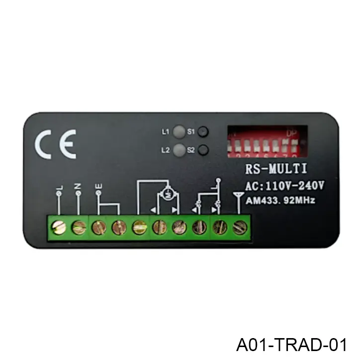 Tarjeta Electronica MD, para operador de persianas, con receptor integrado F433, RS-MultiDS013