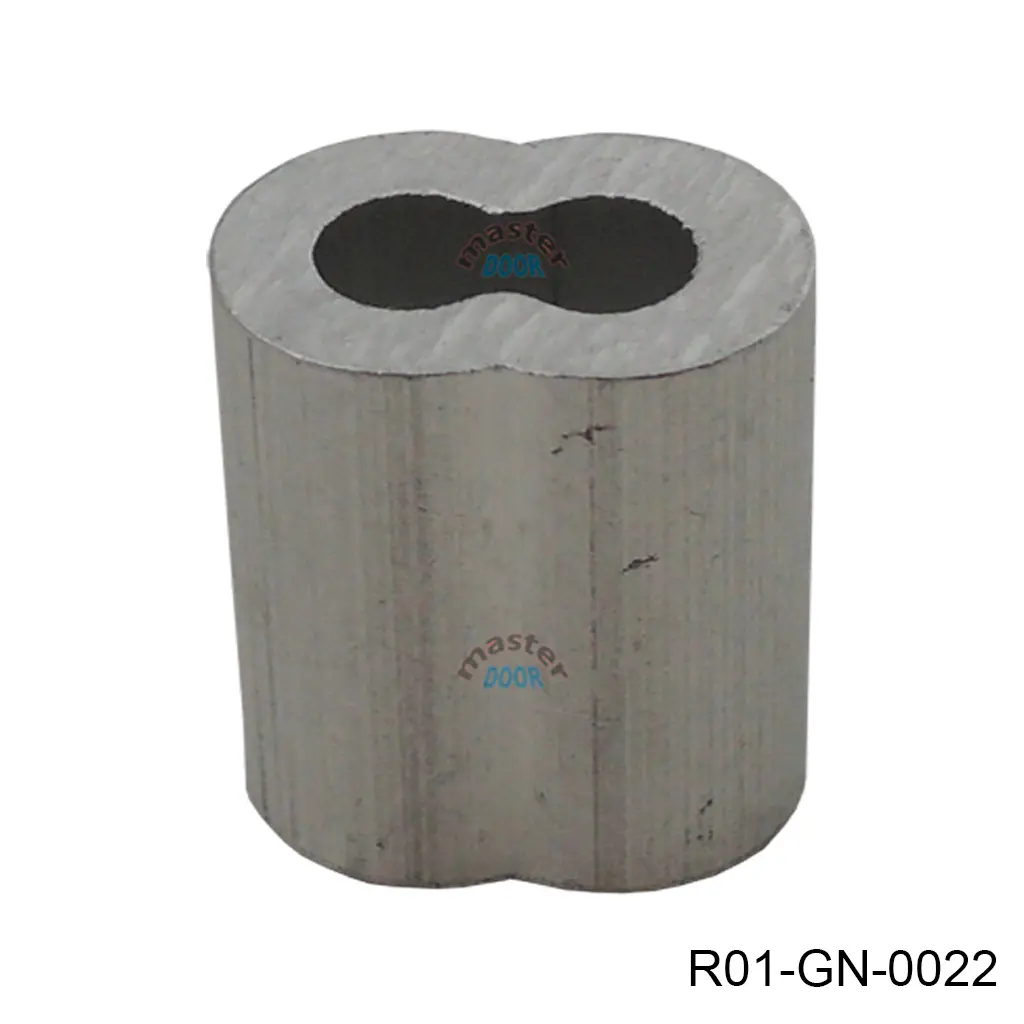 Terminal de aluminio doble para cable 1/8