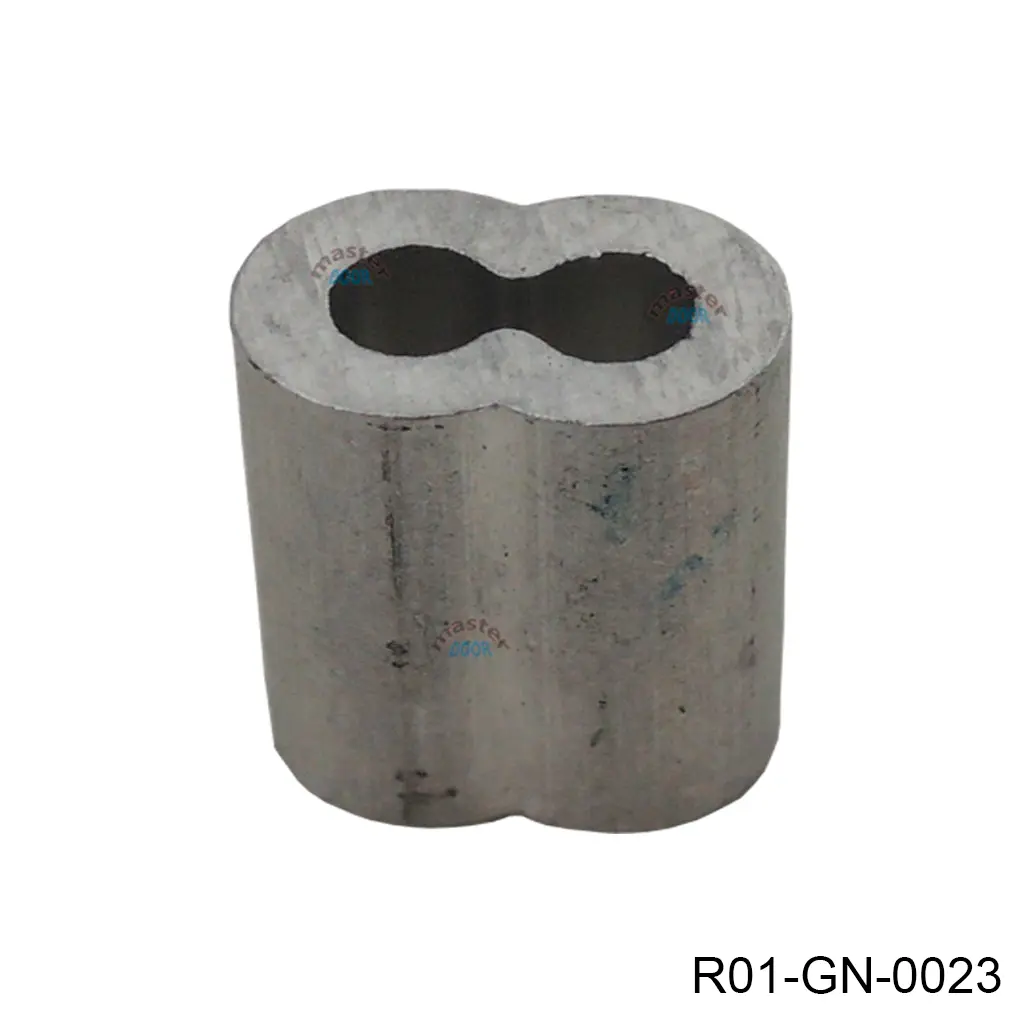 Terminal de aluminio doble para cable 5/32