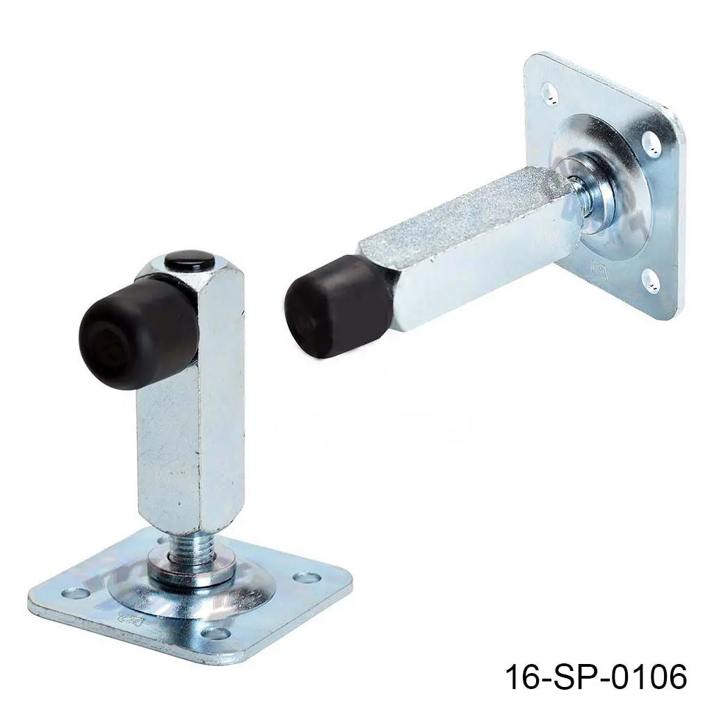 [16-SP-0106] Tope de piso con Base, tiene 3 posiciones (Horizontal corta 54mm,  horizontal larga 168mm y vertical 130mm) Ø35mm M-386.