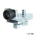 Tope para Riel Superior Chico/Mediano, base 27mm, Plastico/hule 10mm