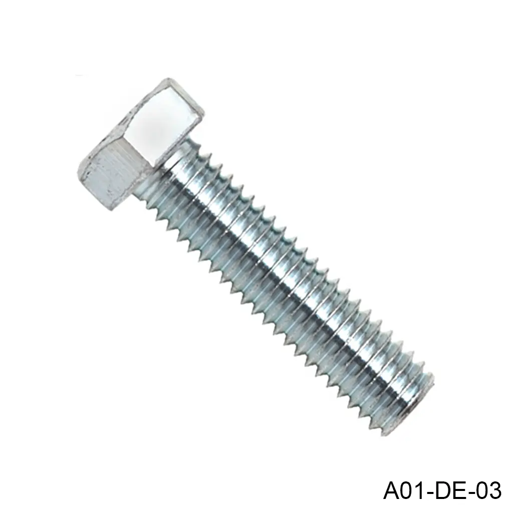 [A01-DE-03] Tornillo cabeza hexagonal de 3/8" x 1-1/2", para sujetar tapón del resorte en plato central
