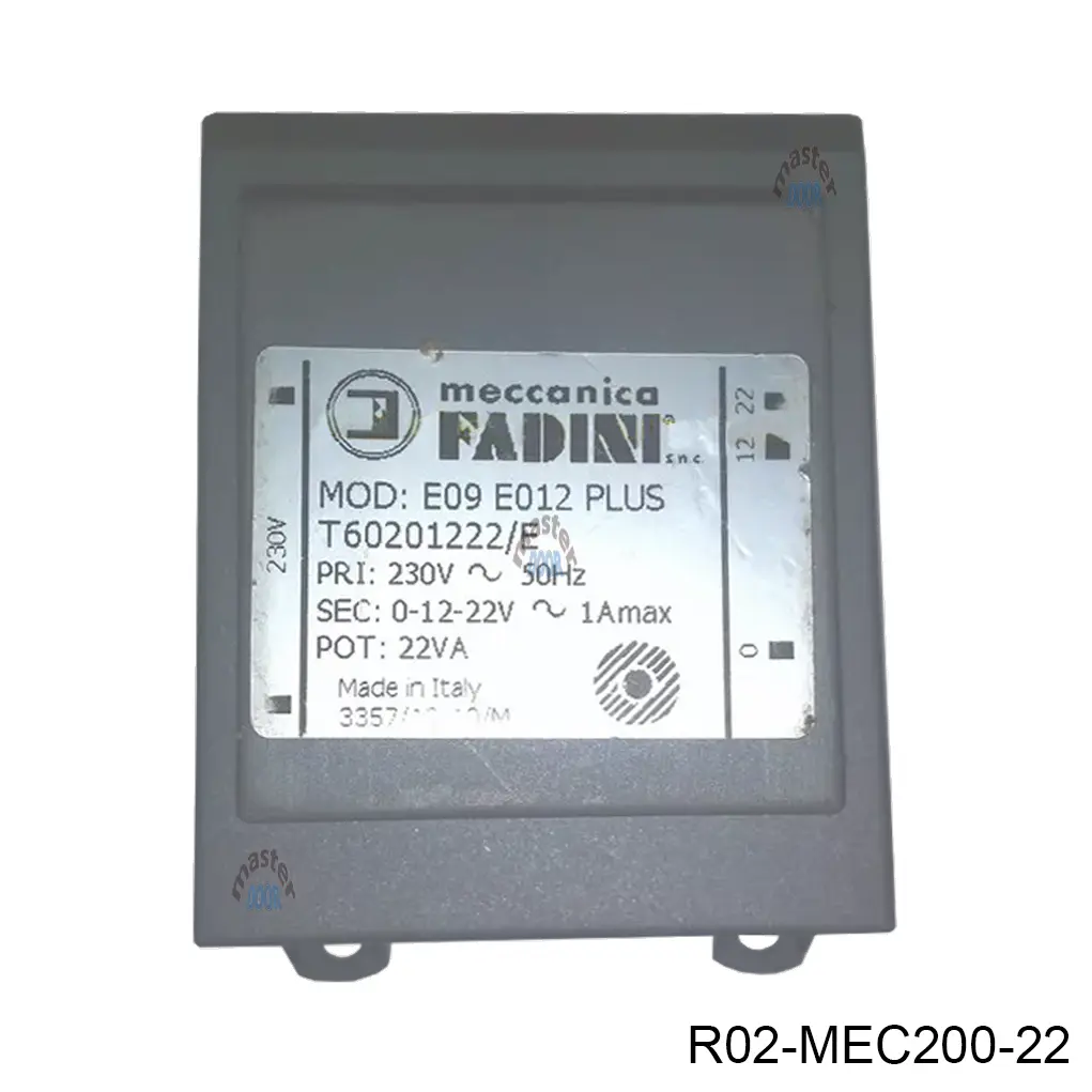 [R02-MEC200-22] Transformador 230V / 22V para Tarjeta Elpro 10