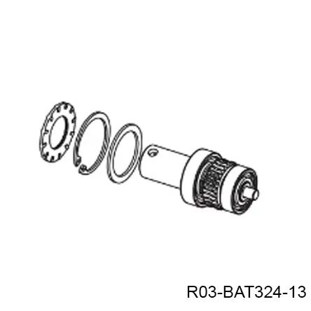 Transmision completa con su Motor eléctrico para piston GBAT-300, 24VCD, LH