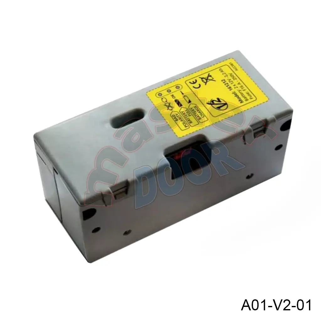 Bateria de Respaldo de 24vcd, Mod.161212 para operadores V2, (2-Baterias 12V, 2.2Ah, con su tarjeta y cables de interconexión, viene en su caja. V2