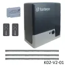 Kit Cremallera FORTECO-2200, 220volt, 2F, capacidad de arrastre 2000kg, Incluye: 6m de cremallera, Receptor y 2 control.