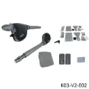 Kit Pistones Calypso 500, 2 hojas 120 Volt, para 3.00m ancho y 400 kilos