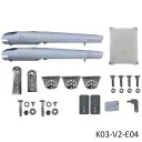 Kit Pistones Swing NYK 24V, 2 hojas, 120 Volt, para 2.00m ancho y 250 kilos, caja. V2