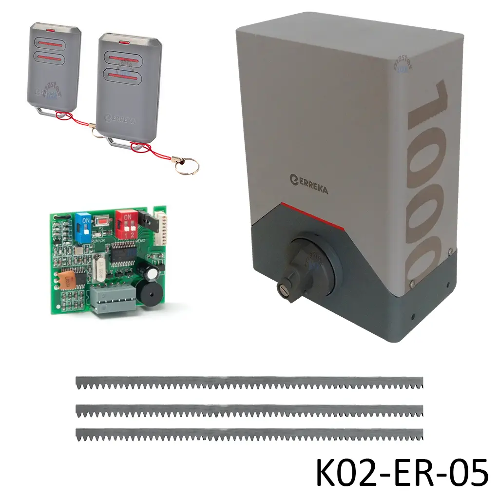 [K02-ER-05] Kit cremallera Rino 1000 Inverter, 120 volt. Incluye 6m de cremallera