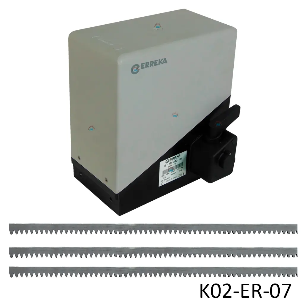 [K02-ER-07] Kit Cremallera Toro-1800 INVERTER, 120 Volt. Incluye 6m de cremallera