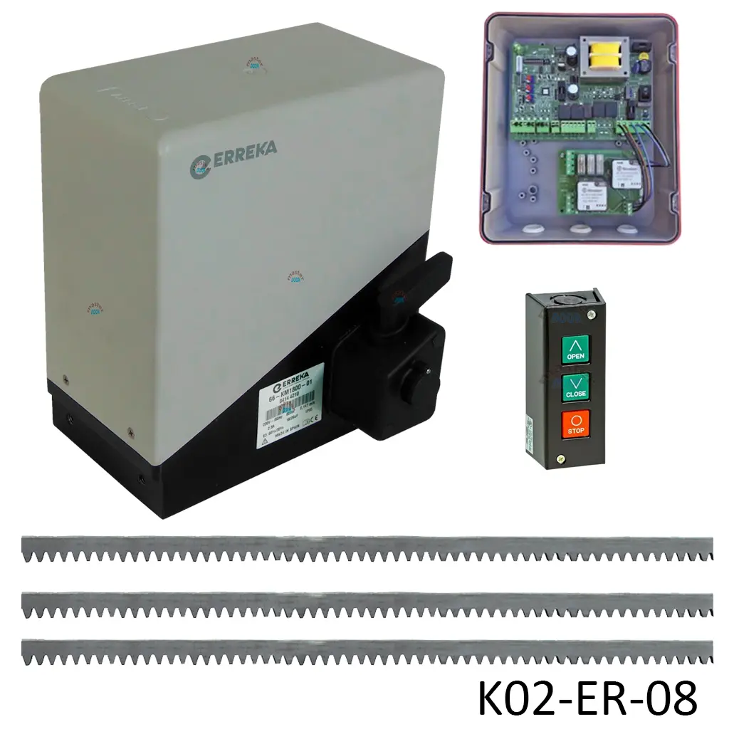 [K02-ER-08] Kit Cremallera Toro-2500, 220 Volt Trifasico. Incluye 6m de cremallera Y Botonera PBS