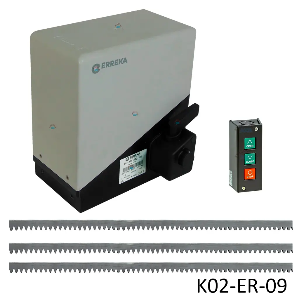 [K02-ER-09] Kit Cremallera Toro-2500 INVRTER, 120 Volt Monofasico. Incluye 6m de cremallera Y Botonera PBS