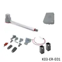 Kit Pistones 24VCD Temis, 1-hoja LH, 120V / 24VCD, caja...incluye Bateria de Respaldo