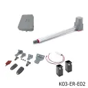 Kit Pistones 24VCD Temis, 1-hoja RH, 120V / 24VCD, caja...Incluye Bateria de Respaldo