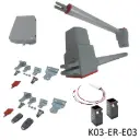 Kit Pistones 24VCD Temis, 2-hojas, 120V / 24VCD, caja...Incluye Bateria de Respaldo