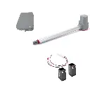 Kit Pistones 24VCD Temis Rapidos RC, 1-hoja LH, 120V / 24VCD, caja...Incluye Bateria de Respaldo