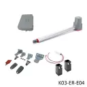 Kit Pistones 24VCD Temis Rapidos RC, 1-hoja LH, 120V / 24VCD, caja...Incluye Bateria de Respaldo