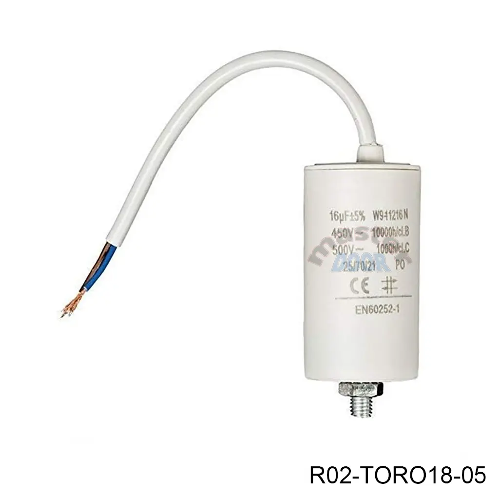Capacitor 16mf para operador TORO 1800 (arrastre1200kg)