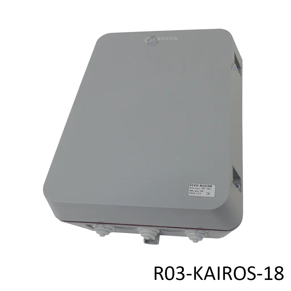 [R03-KAIROS-18] Contenedor para Tarjeta D201M 24V, de piston Kairos