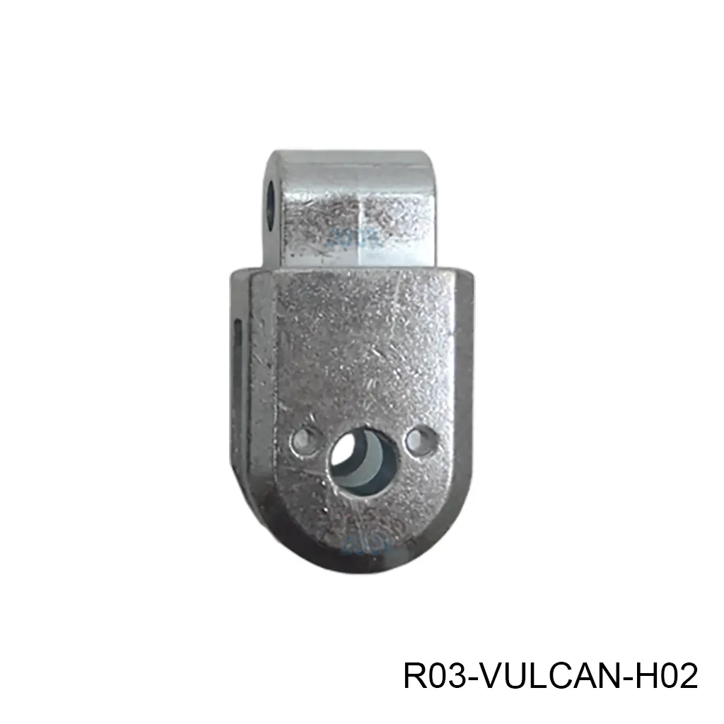 [R03-VULCAN-H02] Soporte trasero para piston vulcan (horquilla Zamak hidraulico zincado vulcan)