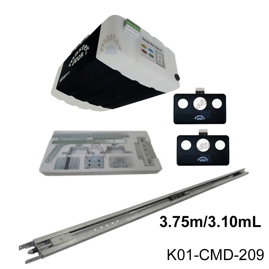 Kit MD-1000 PLUS con Riel C para Banda de 3.75 / 3.10 mto. apertura, con opción Wifi, mediante una usb No incluida.