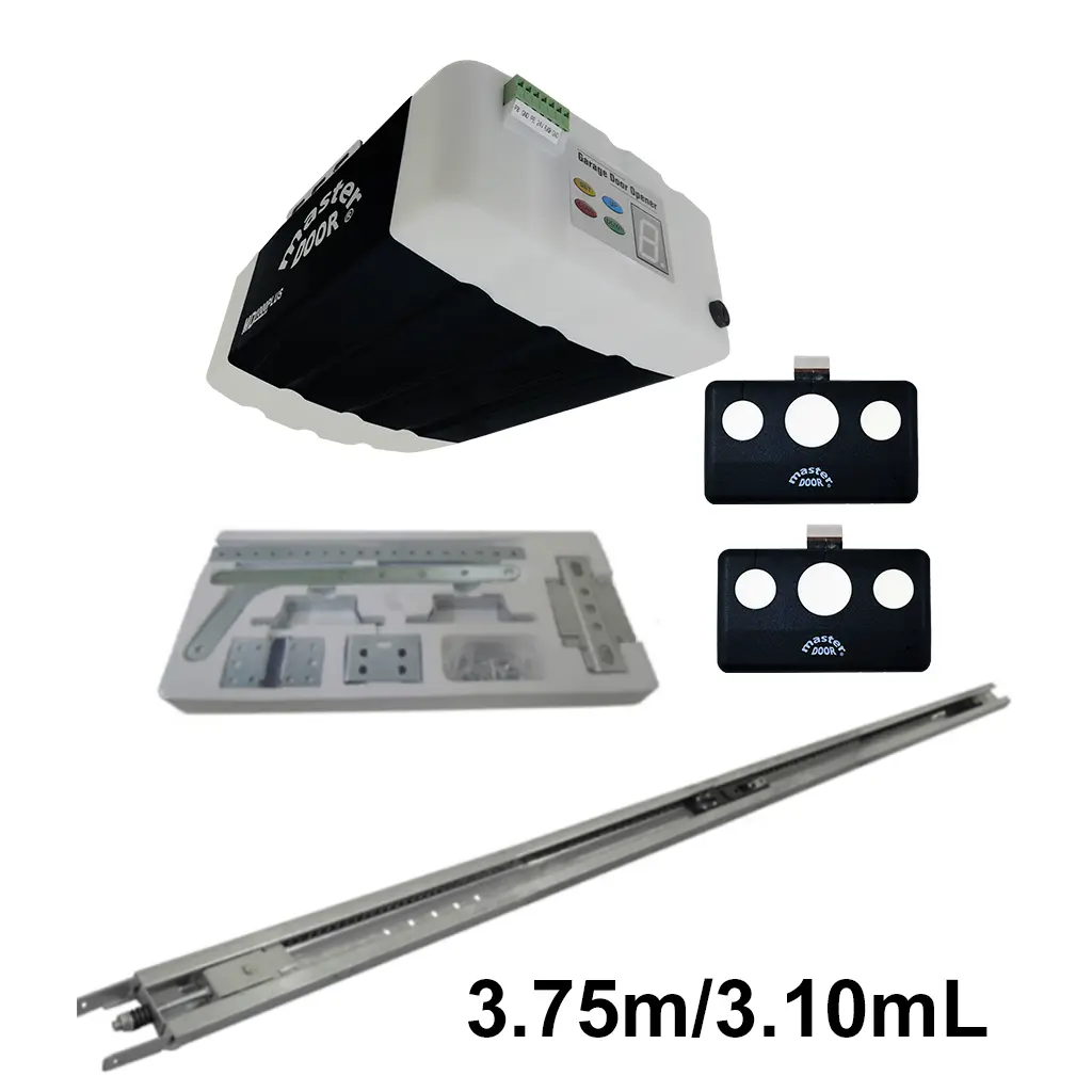 Kit MD-1000 PLUS con Riel C para Banda de 3.75 / 3.10 mto. apertura, con opción Wifi, mediante una usb No incluida.