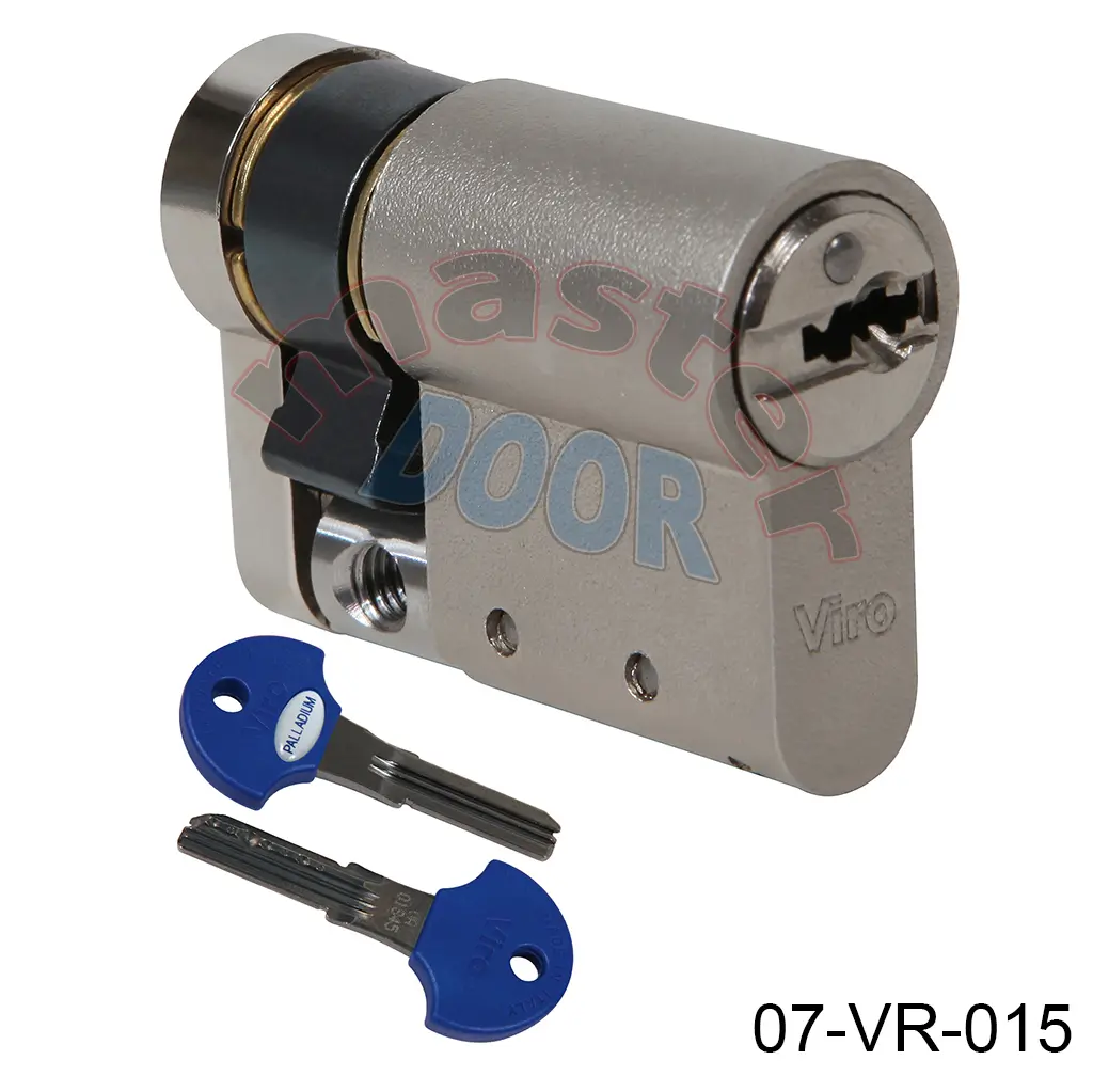 Cilindro Medio, Maxima Seguridad P7, S-Palladium (30+10mm), Niquelado. Incluye 3 llaves y una tarjeta con su código para solicitar duplicados. Caja con sello