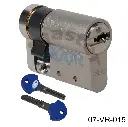 Cilindro Medio, Maxima Seguridad P7, S-Palladium (30+10mm), Niquelado. Incluye 3 llaves y una tarjeta con su código para solicitar duplicados. Caja con sello